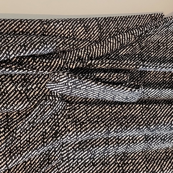 Chaps tan black faux wrap dress sz large - Picture 3 of 6